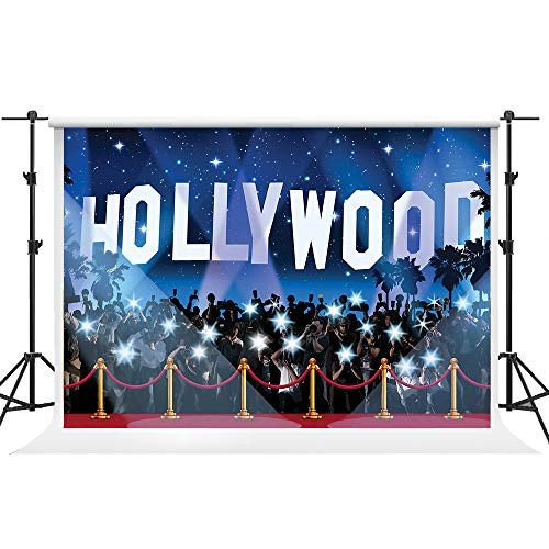 GESEN 10X7ft Hollywood Flash Red Carpet Seamless Vinyl Photography Backdrop Photo Background Studio Props GESEN10