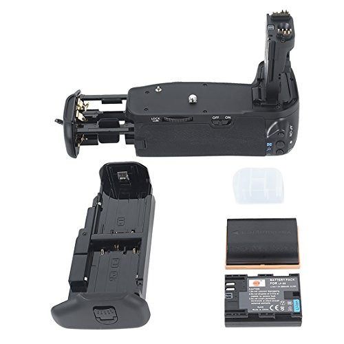 DSTE Replacement for Pro BG-E9 BGE9 Vertical Battery Grip + 2X LP-E6 LP-E6N Compatible Canon EOS 60D 60Da SLR Digital Camera