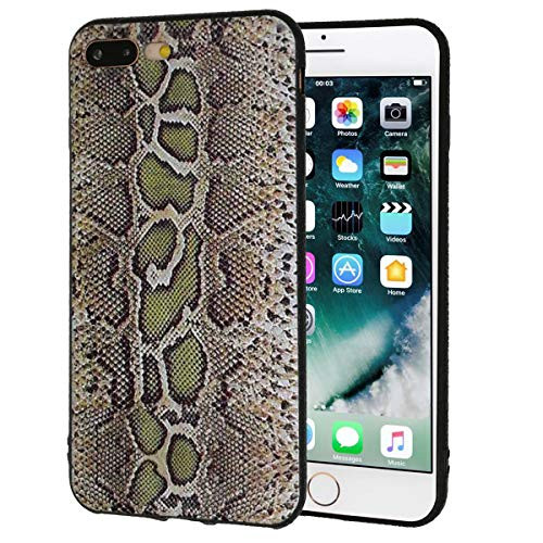 iPhone 7 Plus Case,iPhone 8 Plus Case,Snake Skin Pattern Slim Anti-Scratch Shockproof Leather Grain Soft TPU Back Protective Cover Case for Apple iPhone 7 Plus/iPhone 8 Plus 5.5 Inch