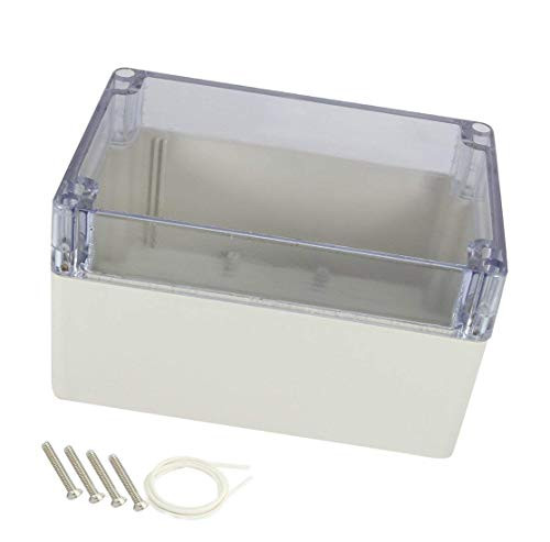 YXQ 160x110x90mm Clear Cover Junction Box IP65 Waterproof ABS Enclosure Cable Project Case (6.3 x 4.3 x 3.5 inches)
