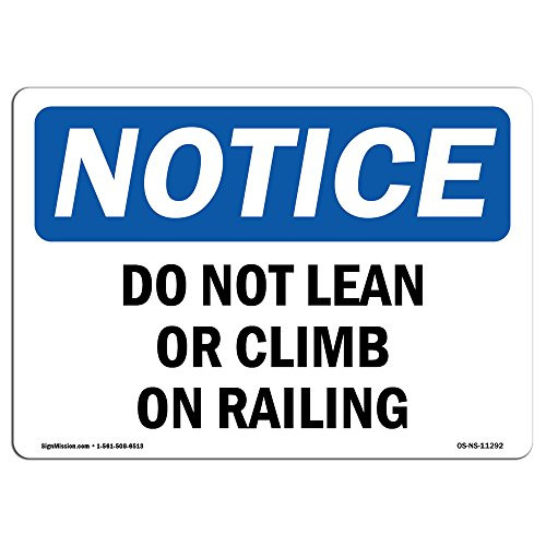 OSHA Notice Signs - Do Not Stand Here Sign with Symbol | Extremely Durable Made in The USA Signs or Heavy Duty Vinyl Label Decal | Protect Your Construction Site, Warehouse & Business