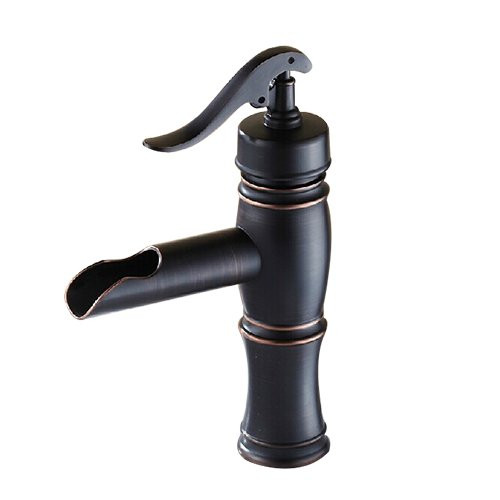 Wovier Oil Rubbed Bronze Bathroom Sink Faucet,Single Handle Single Hole Vessel Lavatory Faucet,basin Mixer Tap,Black