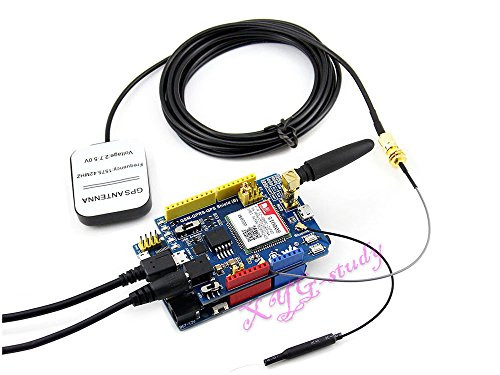 Wireless Quad-band GSM/GPRS/GPS Shield Arduino Based on SIM808 Onboard CP2102 MIC29302 Phone talk speaker Module @XYGStudy