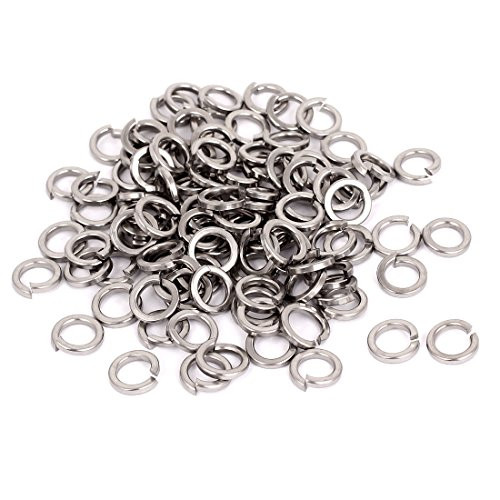 M8 304 Stainless Steel Split Lock Spring Washers Screw Gasket 100pcs