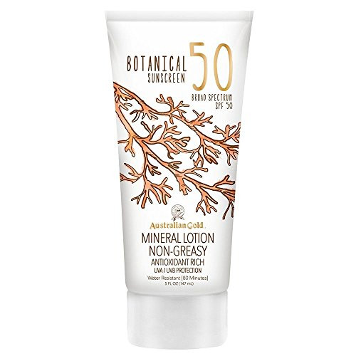 Australian Gold Botanical Sunscreen SPF 50 Mineral Lotion, 5 Fl Oz