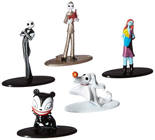 Nano Metalfigs 30042 Disney Tim Burton's The Nightmare Before Christmas Metals Die-Cast Collectible Toy Figures 5 Pack, 1.65", Multicolor Nano Metalfigs 30042 Disney Tim Burton's The Nightmare Before Christmas Metals Die-Cast Collectible Toy Figures 5 Pack, 1.65", Multicolor