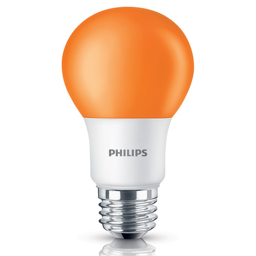 Philips 60 Watt Equivalent Orange A19 Medium Base LED 8 Watt Equivalent Light Bulb