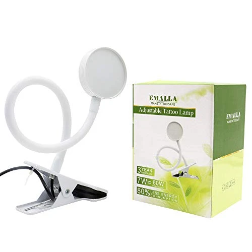 Jconly Clip Light - Desk Lamp Clip Eyebrow Microblading USB Light Lamp Portable LED Clip Desk Light for Permanent Makeup Lip Eyebrow Tattoo Skincare Beauty