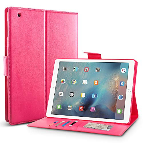 iPad 2 3 4 Smart Case Cover, Abestbox Multi Function Flip Leather Case [Auto Sleep/Wake] with Card Slots Stand for iPad2 / iPad3 / iPad4 (Rose)