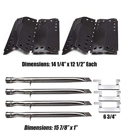 Grill Valueparts Grill Parts Kit for Stok SGP4330SB, SGP4330, SGP4130N, Stok Quattro 4 Burner Grills - Porcelain Heat Shield, Stainless Burner, and Crossover Tube Grill Valueparts Grill Parts Kit for Stok SGP4330SB, SGP4330, SGP4130N, Stok Quattro 4 Burner Grills - Porcelain Heat Shield, Stainless Burner, and Crossover Tube