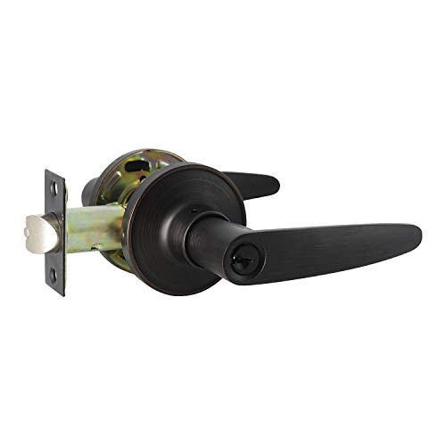 Interior Bedroom Entrance Door Lever Handle Door Knobs One Keyway Entry Keyed Alike Same Key Door Lock Lockset in Oil Rubbed Bronze Door Lever