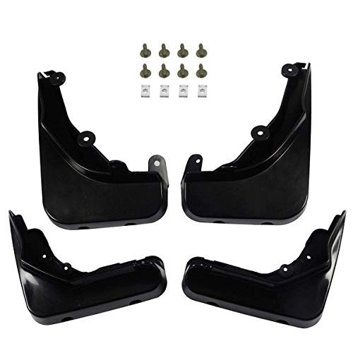 A-Premium Splash Guards Mud Flaps Mudflaps for Mercedes-Benz W212 E Class 2014 2015 2016 Sedan Except Sport Model Front and Rear 4-PC Set
