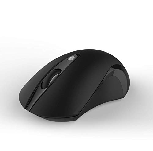 Portable 2.4G Wireless Mouse with USB Receiver, Silent, No Flash, 3 Adjustable DPI Levels, Mobile Optical Mice for Notebook, PC, Laptop, Computer, MacBook (Black)