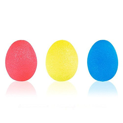 NABLUE Stress Relief Balls,Restore Hand Therapy Exercise Ball Kit for Hand, Finger and Grip Strengthening-Set of 3 Resistance