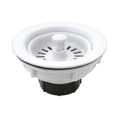 Master Plumber 547-656 MP Basket Sink Strainer, White