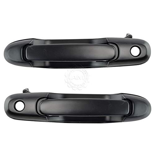 Eynpire 8085 Exterior Outside Black Door Handle For 1998-2003 Toyota Sienna Front Left & Front Right