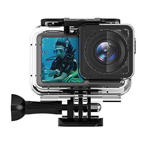 Waterproof Housing Case for DJI OSMO Action Camera, Underwater Photography Hard Diving Protective Housing Shell Accessories Kit for OSMO Sports Cam, Up to 200FT/61M