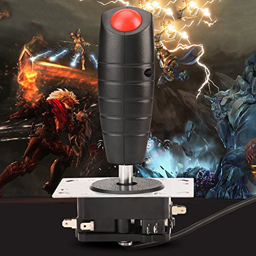 Flight Joystick,8 Way game Controller with Top Fire Button,Arcade game parts trigger joystick,Computer Game Simulation Flight Joystick
