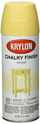 Krylon K04114000 Chalky Finish Spray Paint, Wheat, 12 Ounce