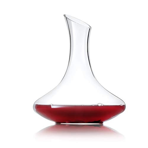 SJ Wine Decanter - 1800ml Hand Blown Lead-free Crystal Glass, Red Wine Carafe, Wine Gift, Wine Accessories