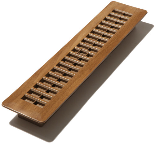 Decor Grates PL214-MTG 2-Inch by 14-Inch Plastic Floor Register, Tan Mahogany