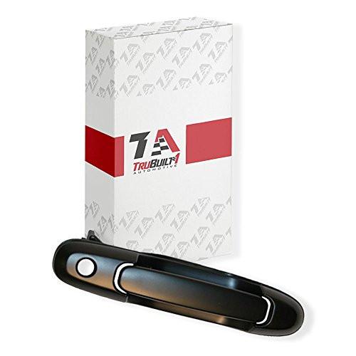 T1A Black Exterior Outside Front Right Passenger's Side Door Handle Replacement for 1998-2002 Toyota Sienna 69210-08010-C0