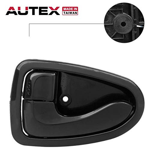LH Replacement Compatible with Hyundai Accent,Dodge Verna 2000 2001 2002 2003 2004 2005 83444 8261025000 AUTEX 1pc Interior Front Rear Left Door Handle Driver Side 