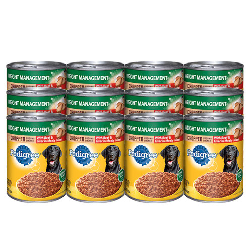 PEDIGREE Weight Management Adult Wet Dog Food, 13.2 oz. Cans