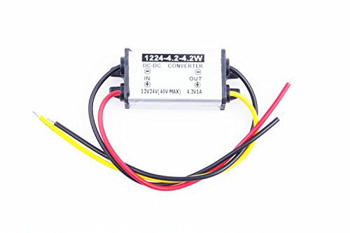 DC/DC Converter 9V 12V 24V 36V (6.2-40V) Step Down to 4.2V 1A Power Supply Module (DC 4.2V 1A)