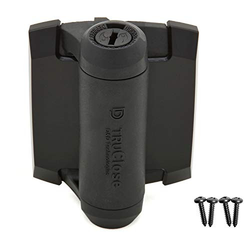 D&D Technologies TruClose TCA1S3BTS Regular Duty Gate Hinge, Self-Closes Gates Up to 66 lb, Tension Adjustable, for Smaller Square Post Metal Gates