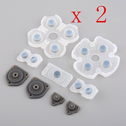 Vivi Audio 2 x Replacement Rubber Conductive Pad For PS4 Playstation 4 Controller