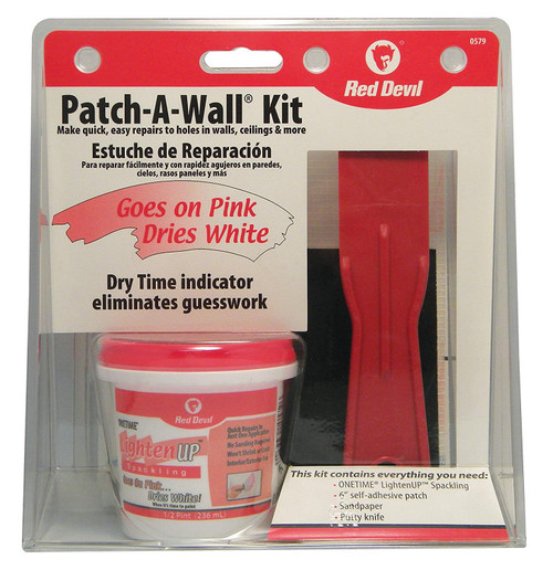 Red Devil 0579 Lighten Up .5 Pint Patch-A-Wall Repair Kit