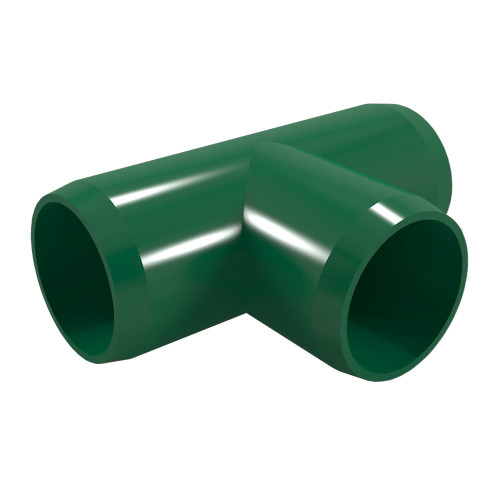 FORMUFIT F001TEE-GR-4 Tee PVC Fitting, Furniture Grade, 1' Size, Green (Pack of 4)