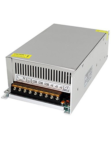 Aiposen 110/220V to DC12V 40A 480W Switch Power Supply Driver,Power Transformer for CCTV Camera/Security System/LED Strip Light(12V 40A)