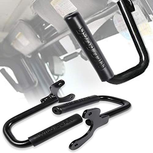 Yoursme Front Grab Handles Grip Bar Black for 1997-2006 Jeep Wrangler TJ & Unlimited 2PCS