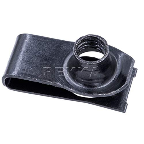 Rexka 25pcs Bumper Extruded U Nut Spring Nut M8-1.25 Screw Size for GM Ford