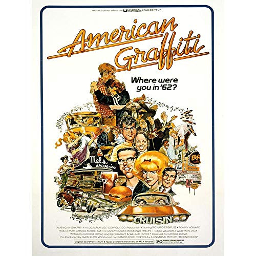 Wee Blue Coo Advertising Movie Film American Graffiti Cult Lucas Unframed Wall Art Print Poster Home Decor Premium