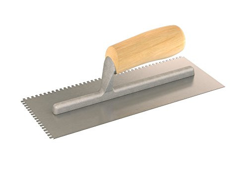 Bon 87-129 Notched Trowel 1/8" x 3/16" U Wood Handle
