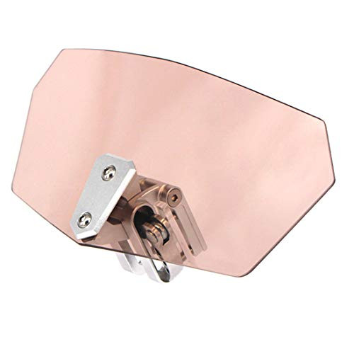 Goldfire Universal Motorcycle Windscreen Adjustable Windshield Deflector for Honda Yamaha BMW Ducati KTM Suzuki Kawasaki Victory(Color:Smoke)