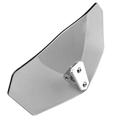 Goldfire Universal Motorcycle Windshield Airflow Adjustable Windscreen Wind Deflector for Kawasaki BMW Benelli KTM Triumph(Color: Black))