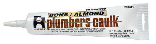 Oatey 25631 Hercules 5.5-Ounce Almond Tube Plumber's Caulk