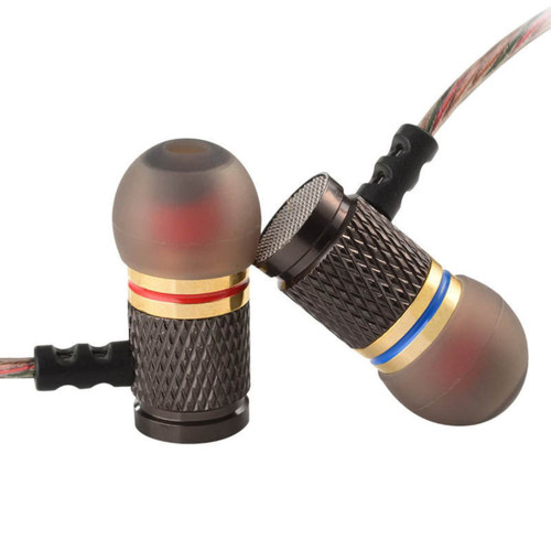 KZ ED Special Edition Classics Gold Plated Housing Extra Bass HD HiFi Headphones with Microphone
