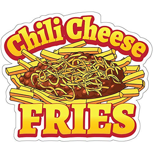 SignMission Chili Cheese Fries 12" Decal Concession Stand Food Truck Sticker, Size