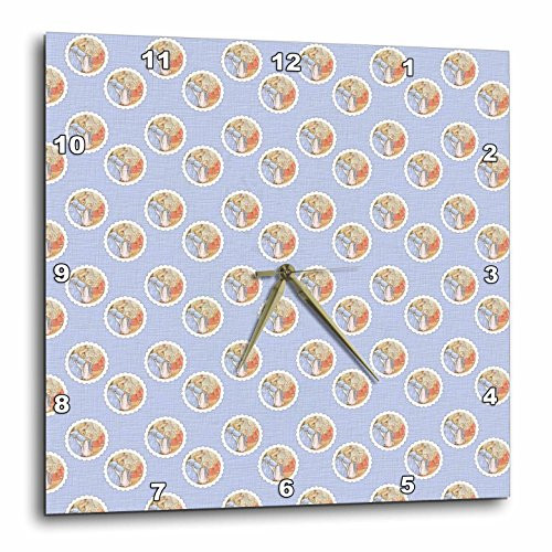 3dRose dpp_79396_2 Peter Rabbit Family Vintage Art-Children-Stories Wall Clock, 13 by 13-Inch 3dRose dpp_79396_2 Peter Rabbit Family Vintage Art-Children-Stories Wall Clock, 13 by 13-Inch