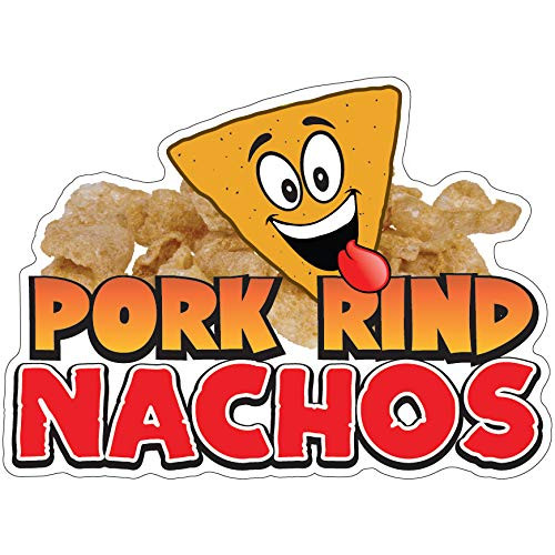 SignMission Pork Rind Nachos 16" Decal Concession Stand Food Truck Sticker, Size