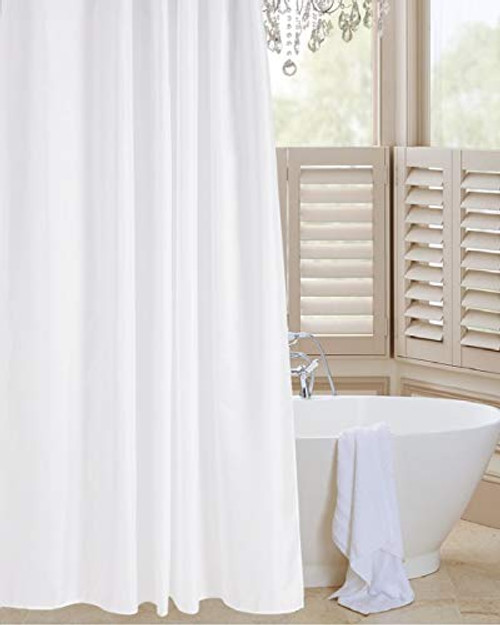FeliceSuper Fabric Shower Curtain Liner or Shower Curtain, Machine Washable & Water Repellent, Weighted Hem, 72 x 72 inches for Bathroom