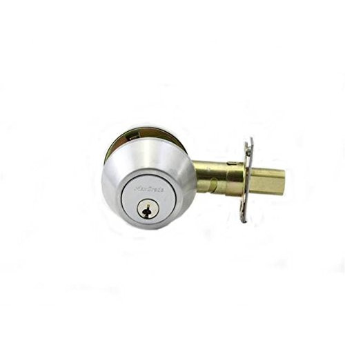 MaxGrade 60026D Single Cylinder Deadbolt, Satin Chrome