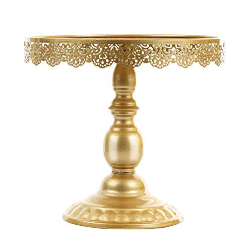 Gold Cake Stand, Bridal Cake Stand, Metal Round Antique Cake Stands Cupcake Stand Cupcake Holder Dessert Display- 10Cupcake Fruit Pedestal/Display/Plate for Wedding Birthday Party Baby Show