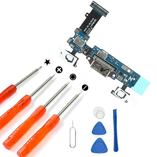 Hezbjiti Replacement Charging Charge Port Flex Cable with Certified Pro-Series Repair Tools for Samsung Galaxy S5 G900V Hezbjiti Replacement Charging Charge Port Flex Cable with Certified Pro-Series Repair Tools for Samsung Galaxy S5 G900V