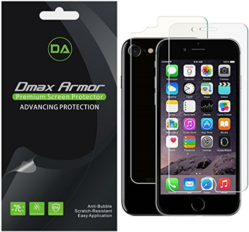 Dmax Armor for Apple iPhone 8 Front and Back Anti-Glare & Anti-Fingerprint (Matte) Screen Protector - Lifetime Replacement [3 Front and 3 Back]